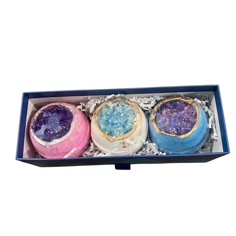 Miss Patisserie Geode Bath Bomb Discover Set